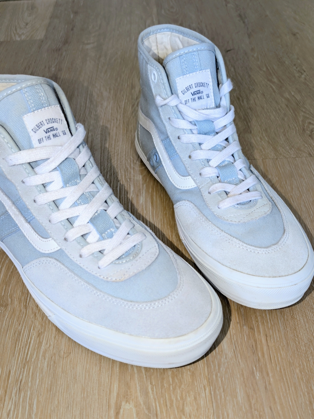 Vans Crockett High Winter Sky White Mens Shoes 10.5